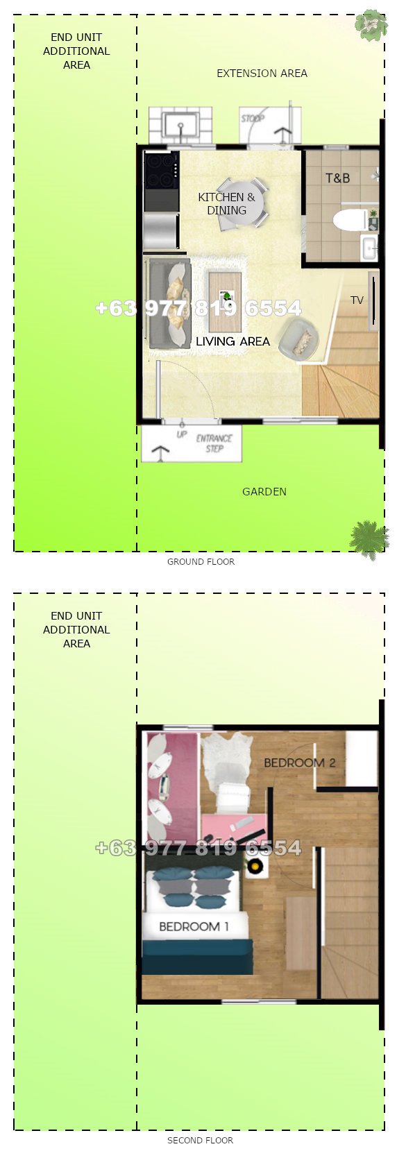 Arielle Floor Plan House and Lot in Santo Tomas